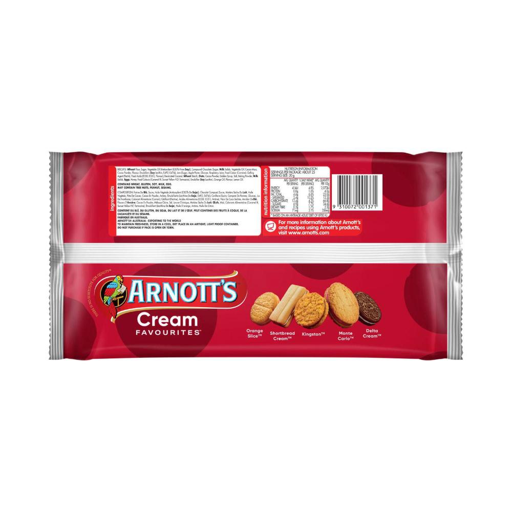 Arnott's Cream Favourites Assorted Biscuits - 500g