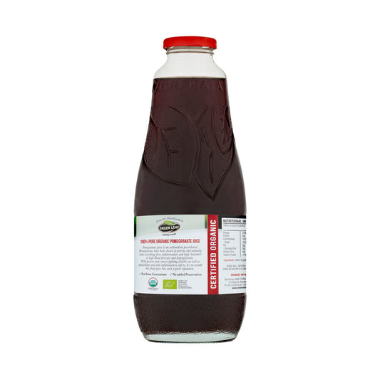 Greenleaf Organic Pomegranate Juice Glass - 1L