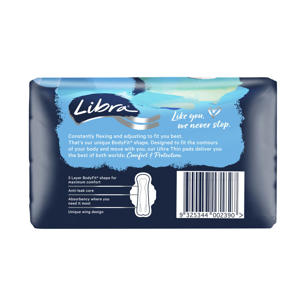 Libra Ultra Thin Regular Pads With Wings - 20 pack