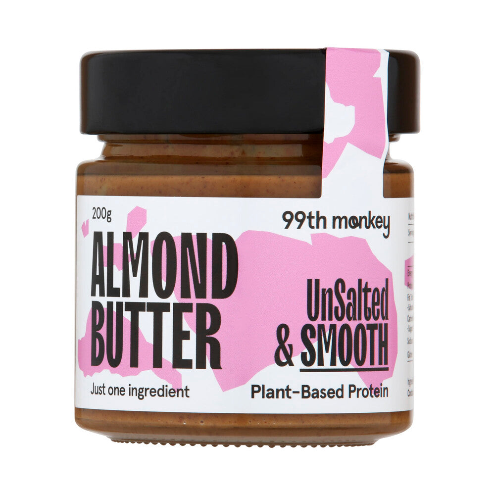 99th Monkey Natural Almond Butter - 200g