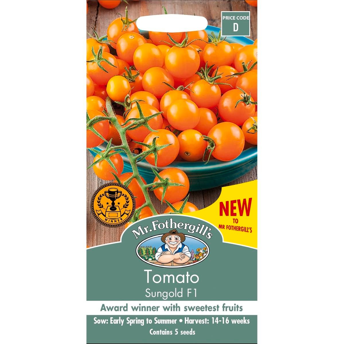 Mr Fothergill F1 Sungold Tomato Seeds - 0.1kg - High Sugar Content