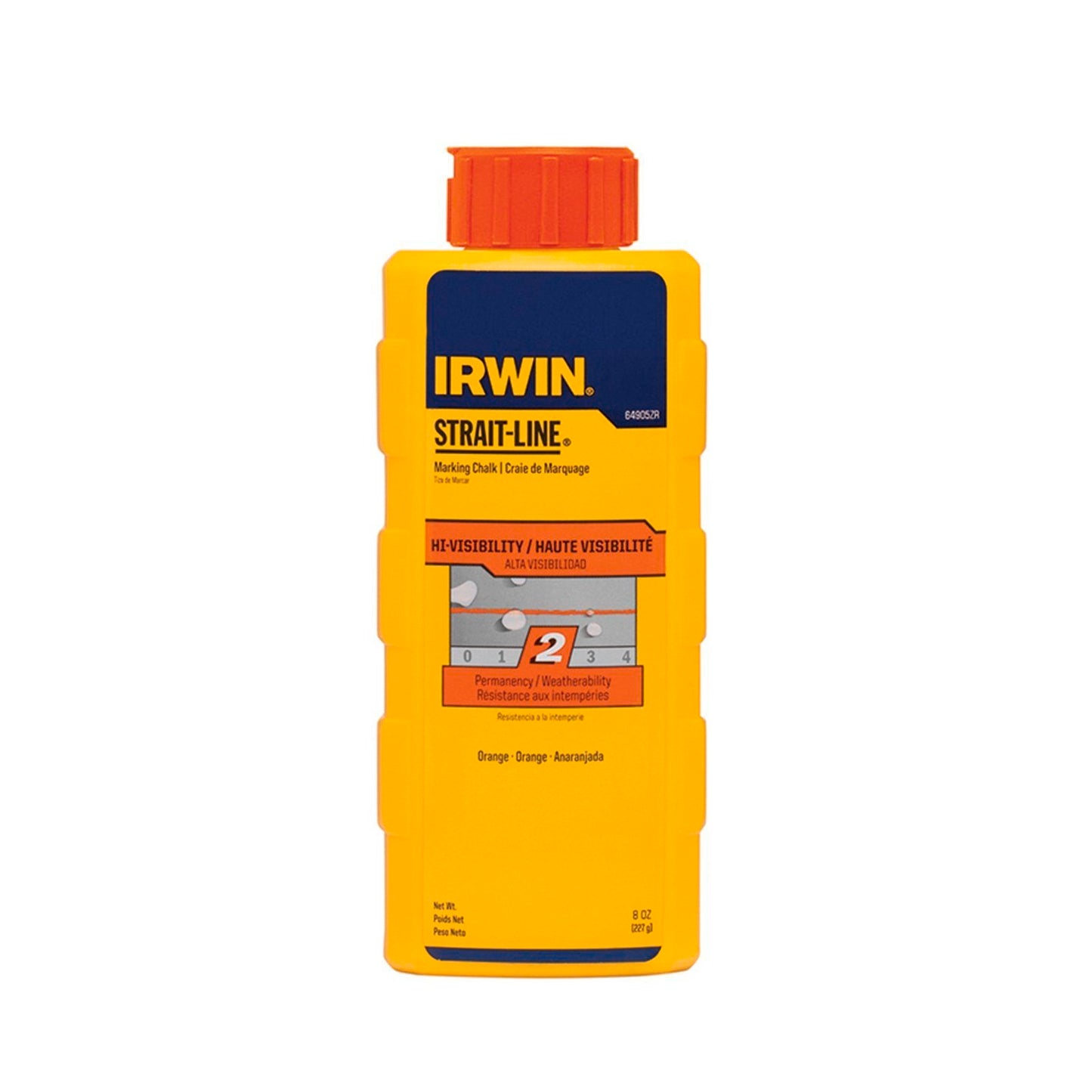 Irwin Strait Line Marking Chalk - 8oz - Orange