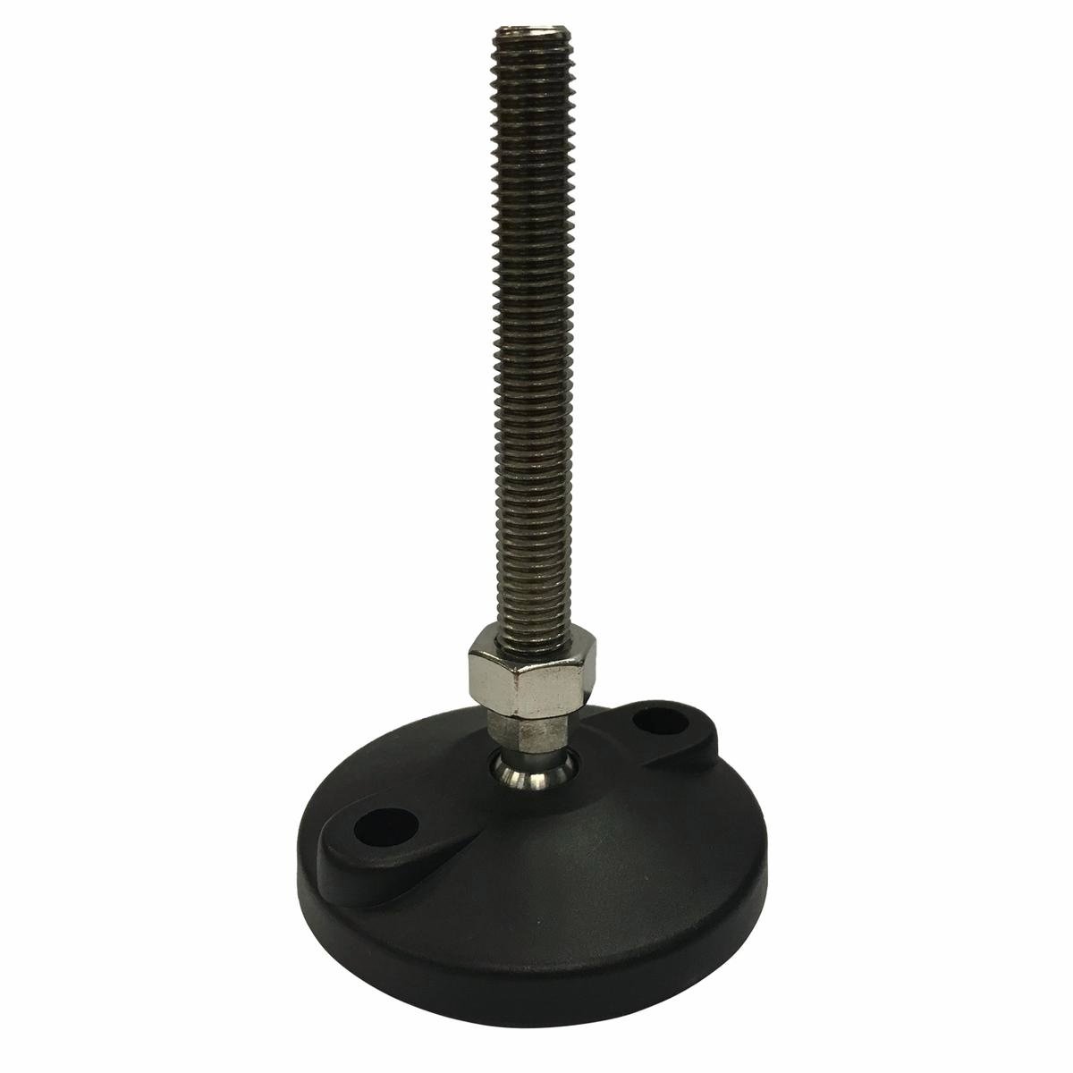 Easyroll 80mm Round Adjustable Foot - Nylon Rubber - Anti-Slip Vibration