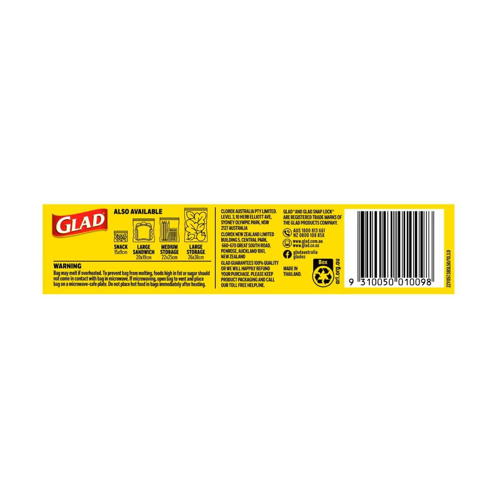 Glad Snap Lock Sandwich Bags - 50 pack