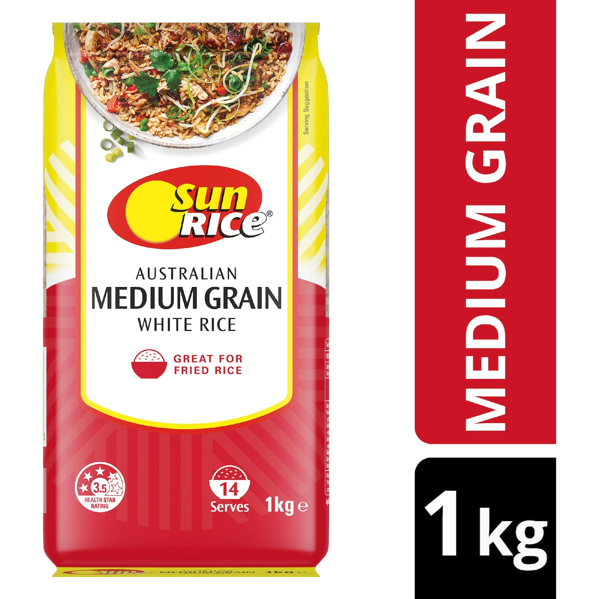 Sunrice Australian White Rice Medium Grain 1kg