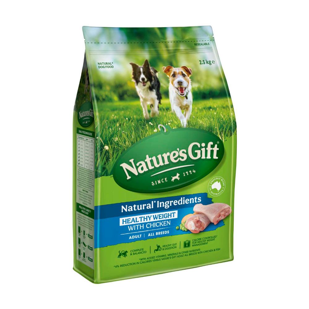 Nature's Gift Sustain Healthy Weight Natural Chicken Dry Dog Food - 2.5kg