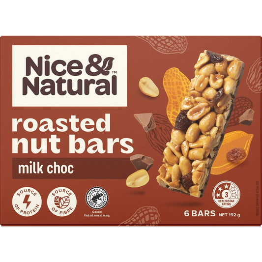 Nice & Natural Nut Bar Chocolate 6 Pack
