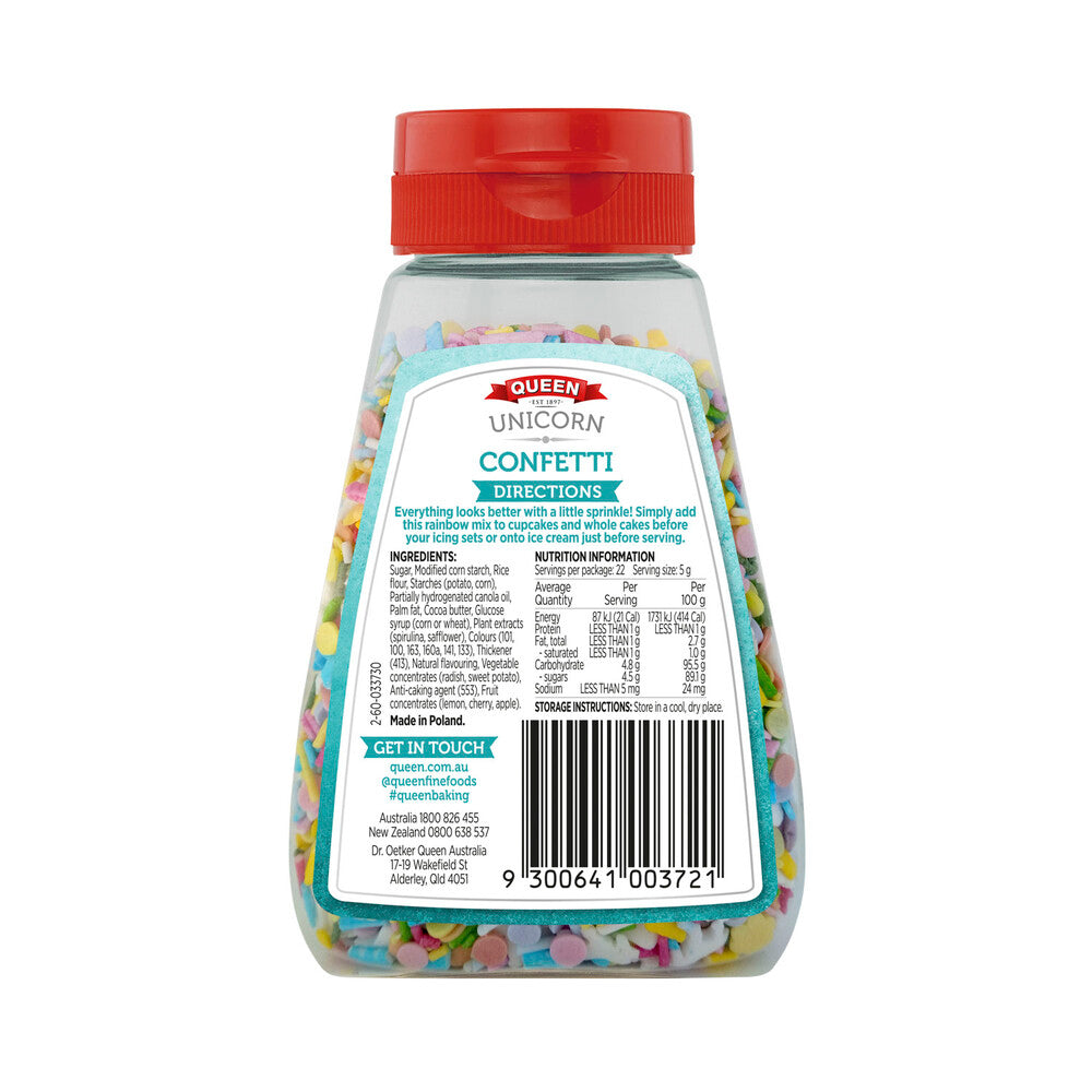 Queen Unicorn Confetti Sprinkles - 110g