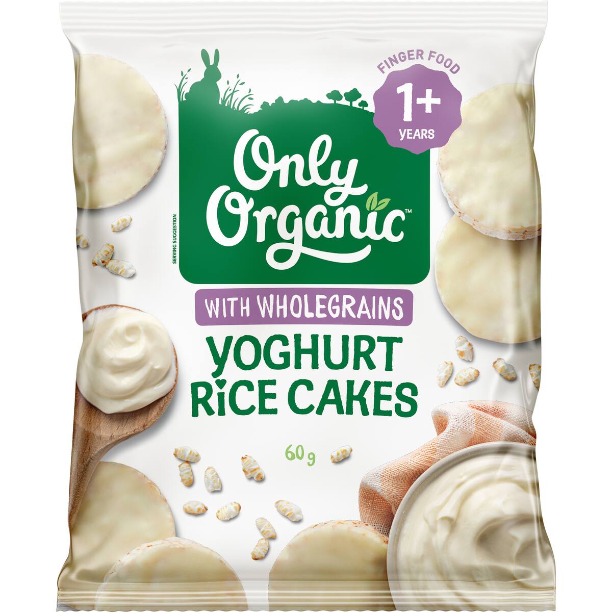 Only Organic Yoghurt Rice Cakes 60g