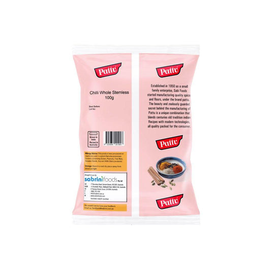 Pattu Chilli Whole Stemless - 100g