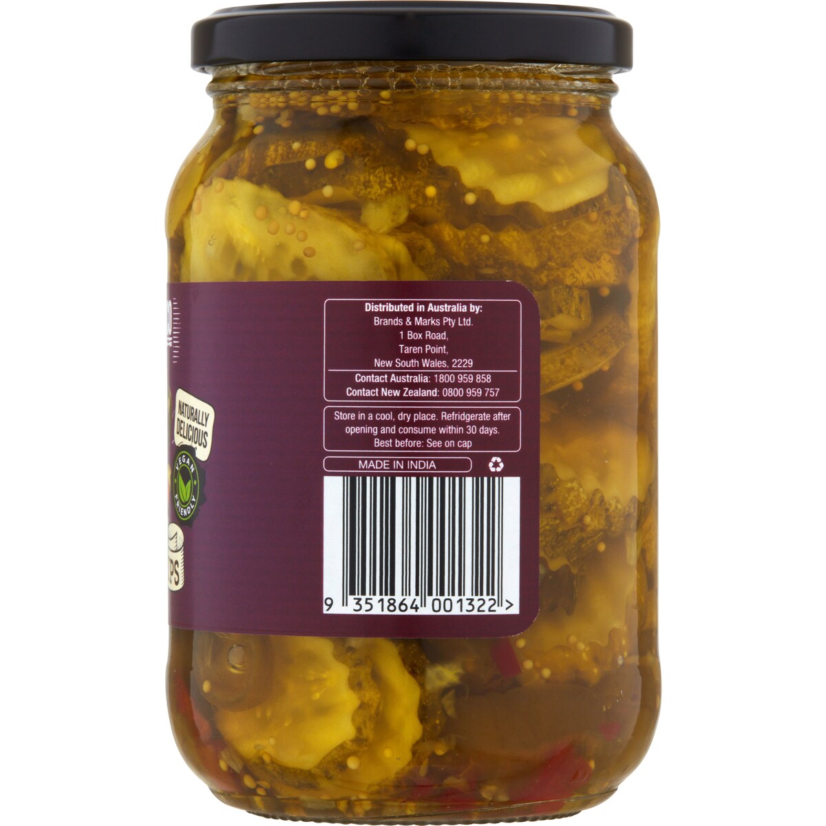 Bryne Co Sweet Heat Pickle Chips Mild 500g