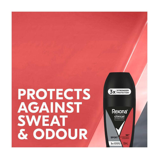 Rexona Men Deodorant 96hr inical Roll On Sport - 50mL