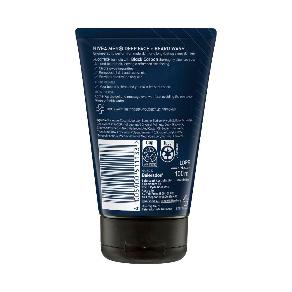 Nivea Men Deep Face Wash - 100mL