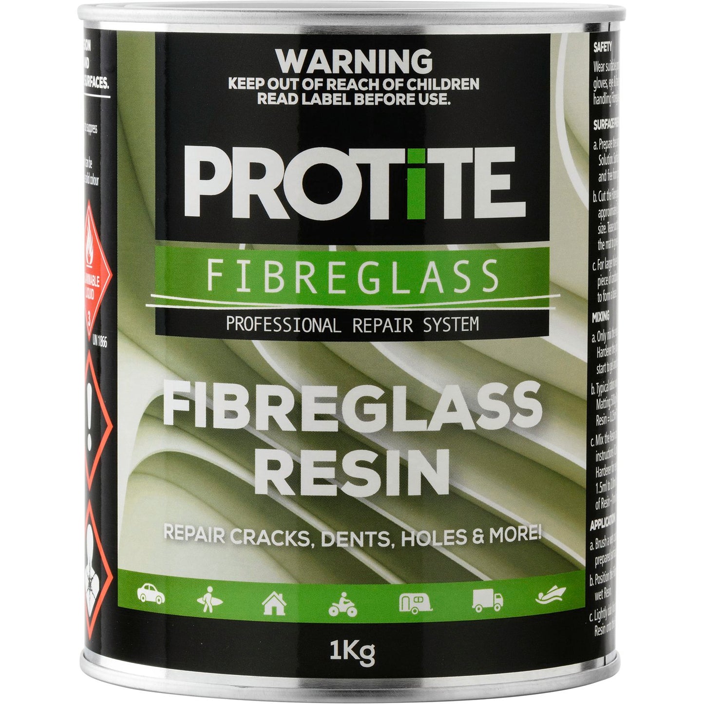 Protite Fibreglass Resin - 1kg