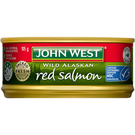 John West Wild Alaskan Red Salmon 105g