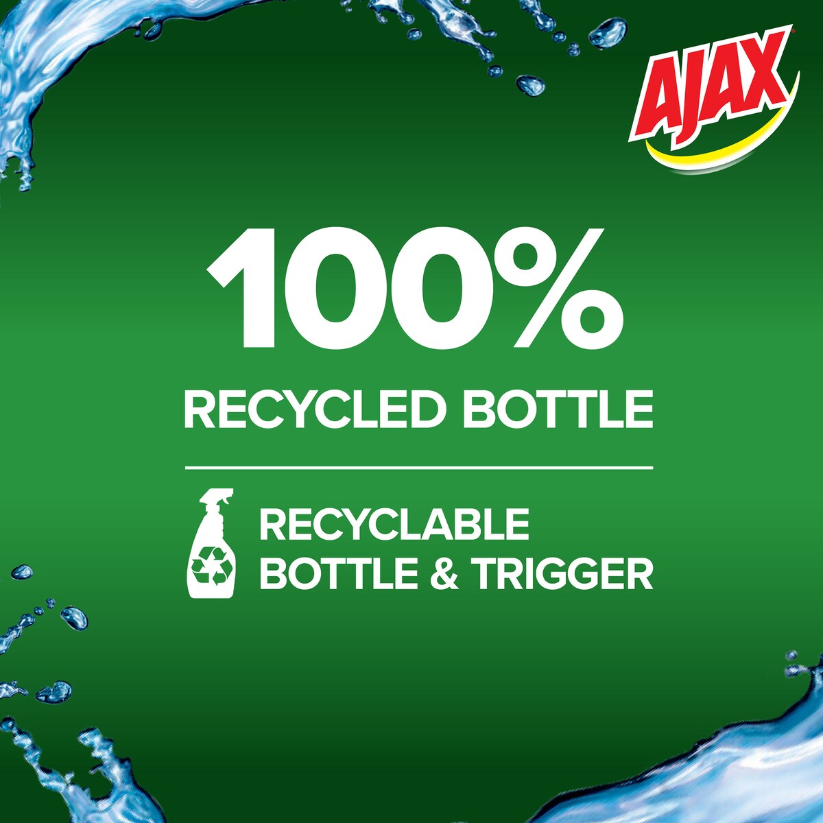 Ajax Spray & Wipe Bathroom Cleaner Trigger 500mL