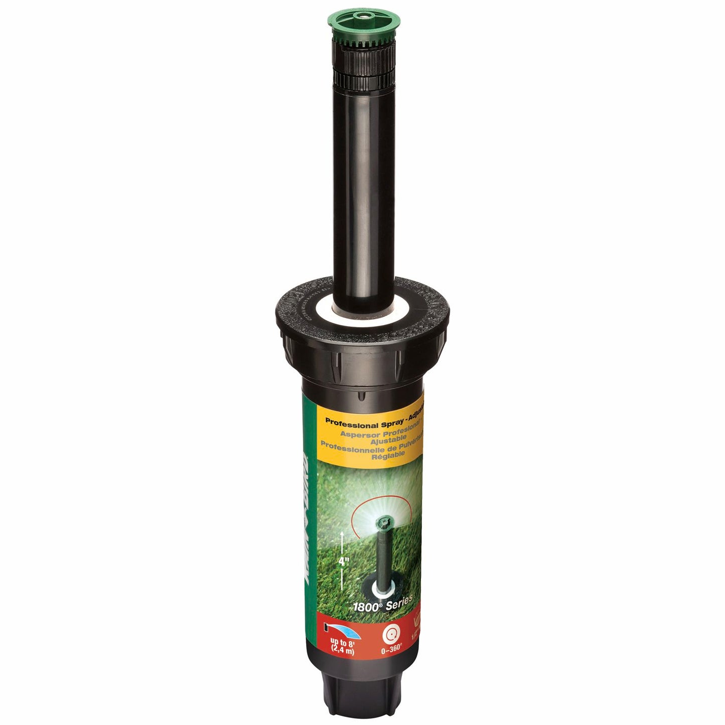 Rain Bird Adjustable Spray Pop-Up Sprinkler - 100mm - 2.4m