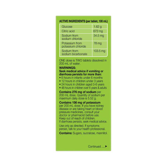 Hydralyte Effervescent Tablets Lemon Lime - 10 pack