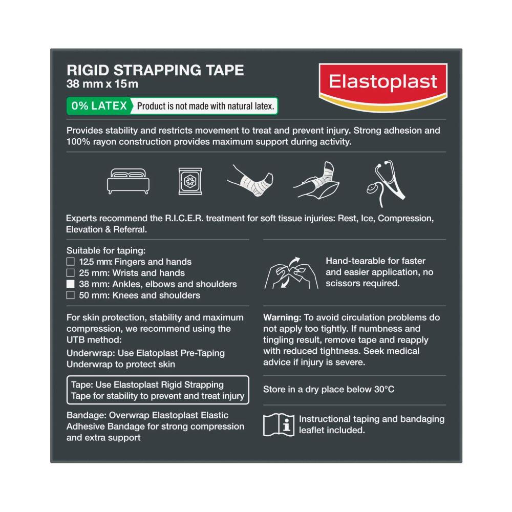 Elastoplast Sport Rigid Tape Value Pack 38mm X 15m - 15 metre