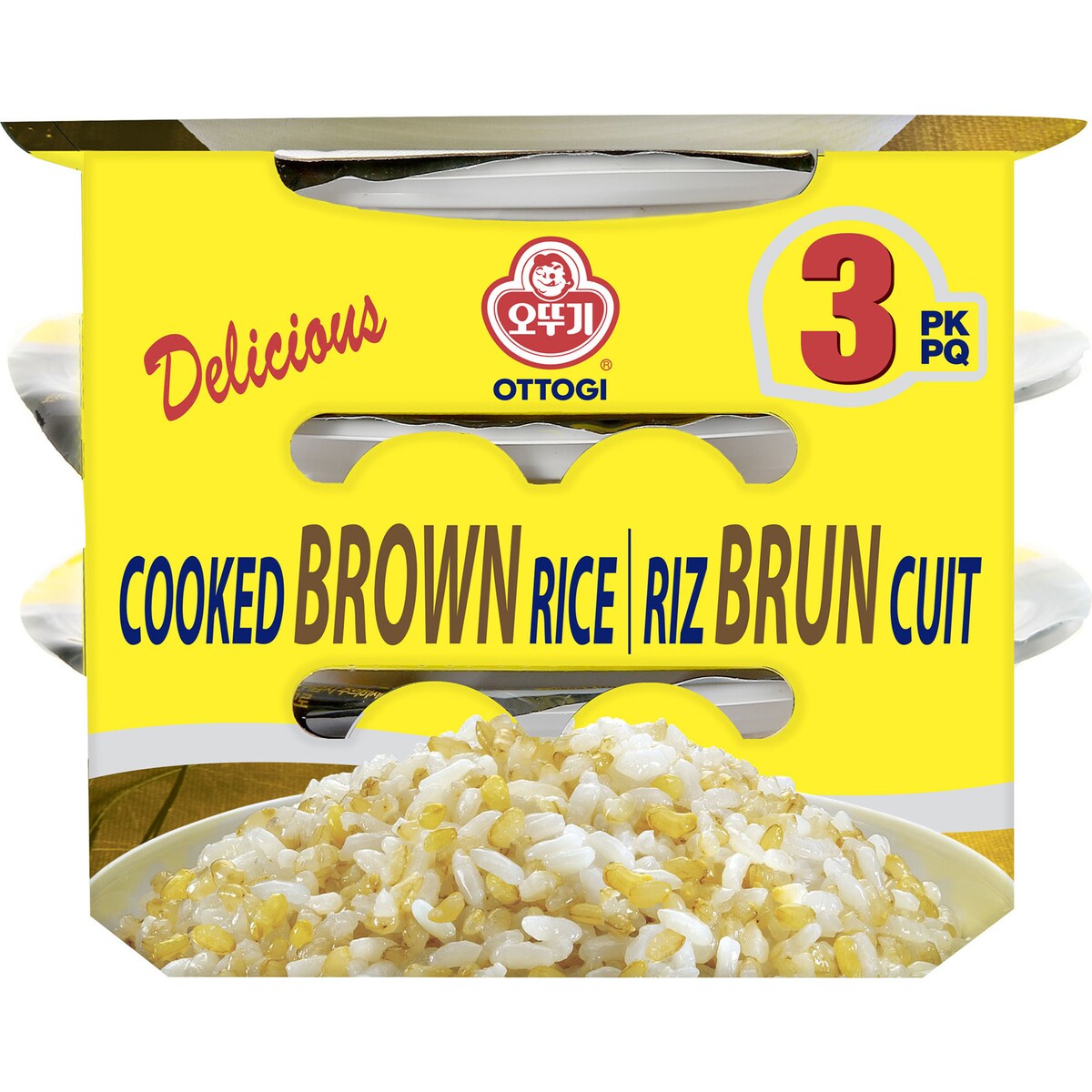 Ottogi Cooked Brown Rice 3 Pack