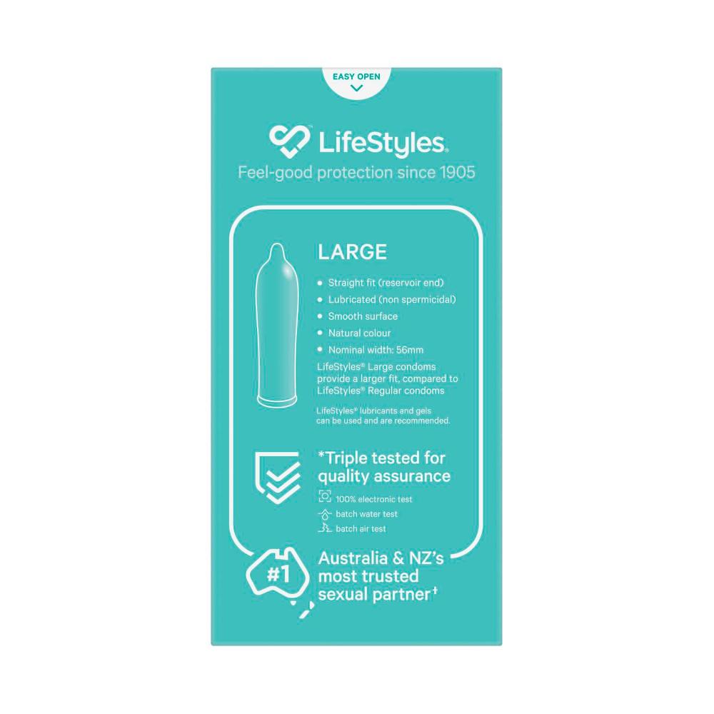 Lifestyles Large Condoms - 10 pack