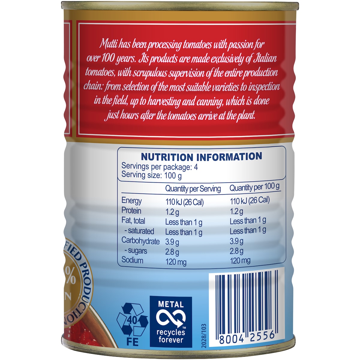 Mutti Polpa Finely Chopped Tomatoes 400g