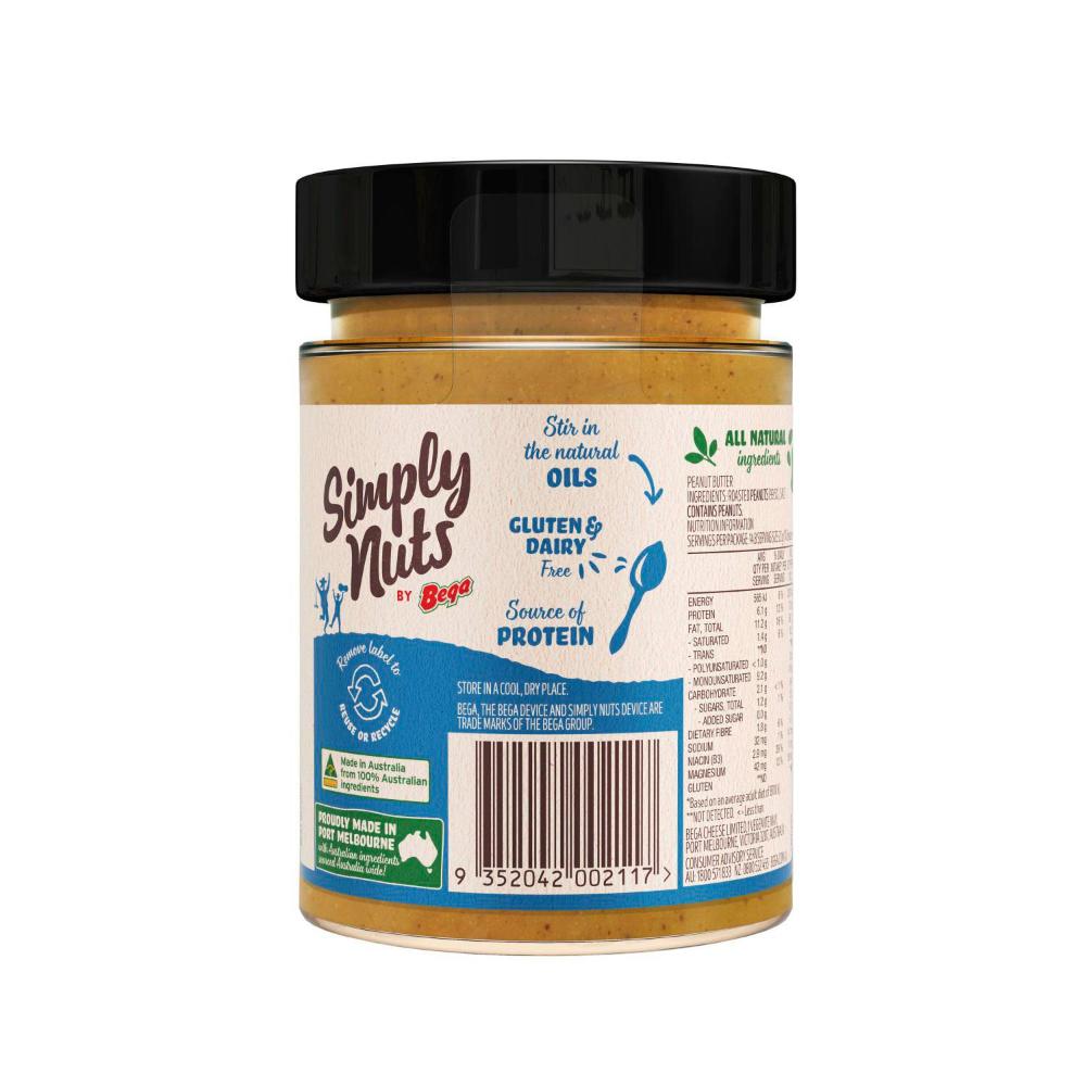 Bega Simply Nuts Smooth Peanut Butter - 325g