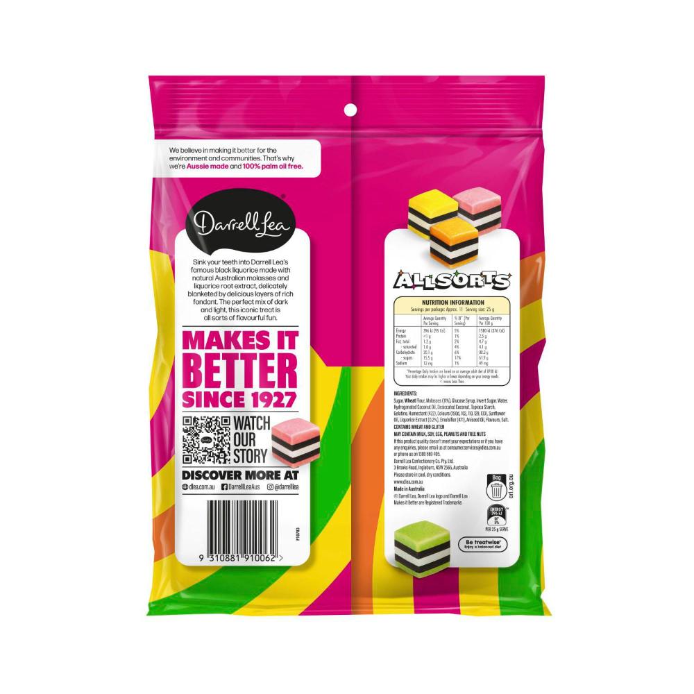 Darrell Lea Allsorts Liquorice - 270g