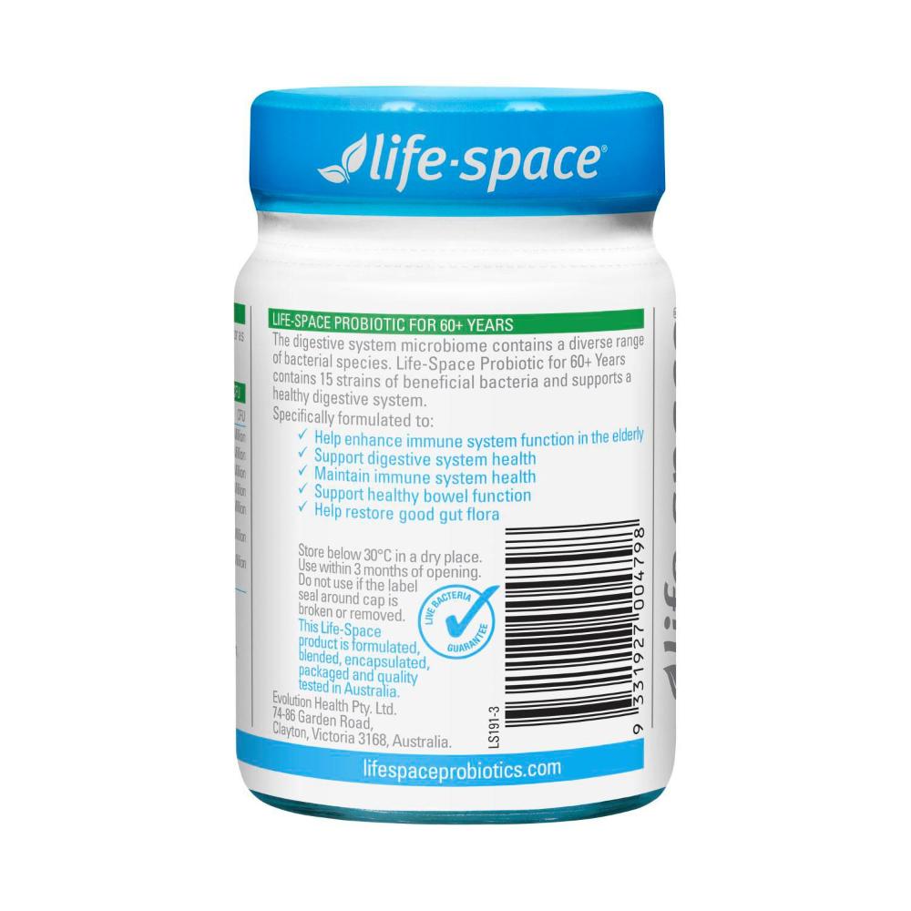 Life Space Probiotic 60+ Years Hard Capsules - 40 pack