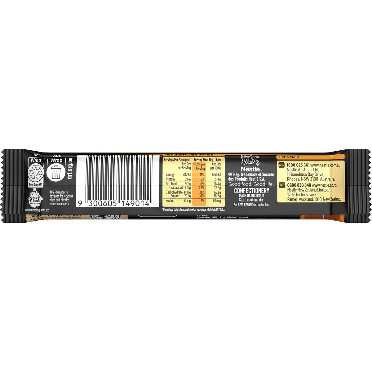 Chokito Caramel Milk Chocolate Bar 40g