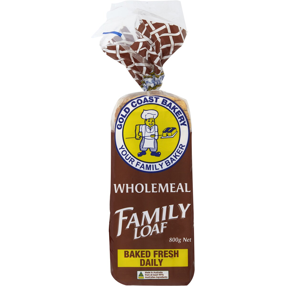 Gold Coast Bakery Wholemeal Family Loaf Bread 800g