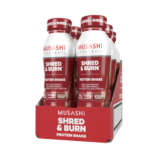 Musashi Shred & Burn Chocolate Protein Shake - 375mL
