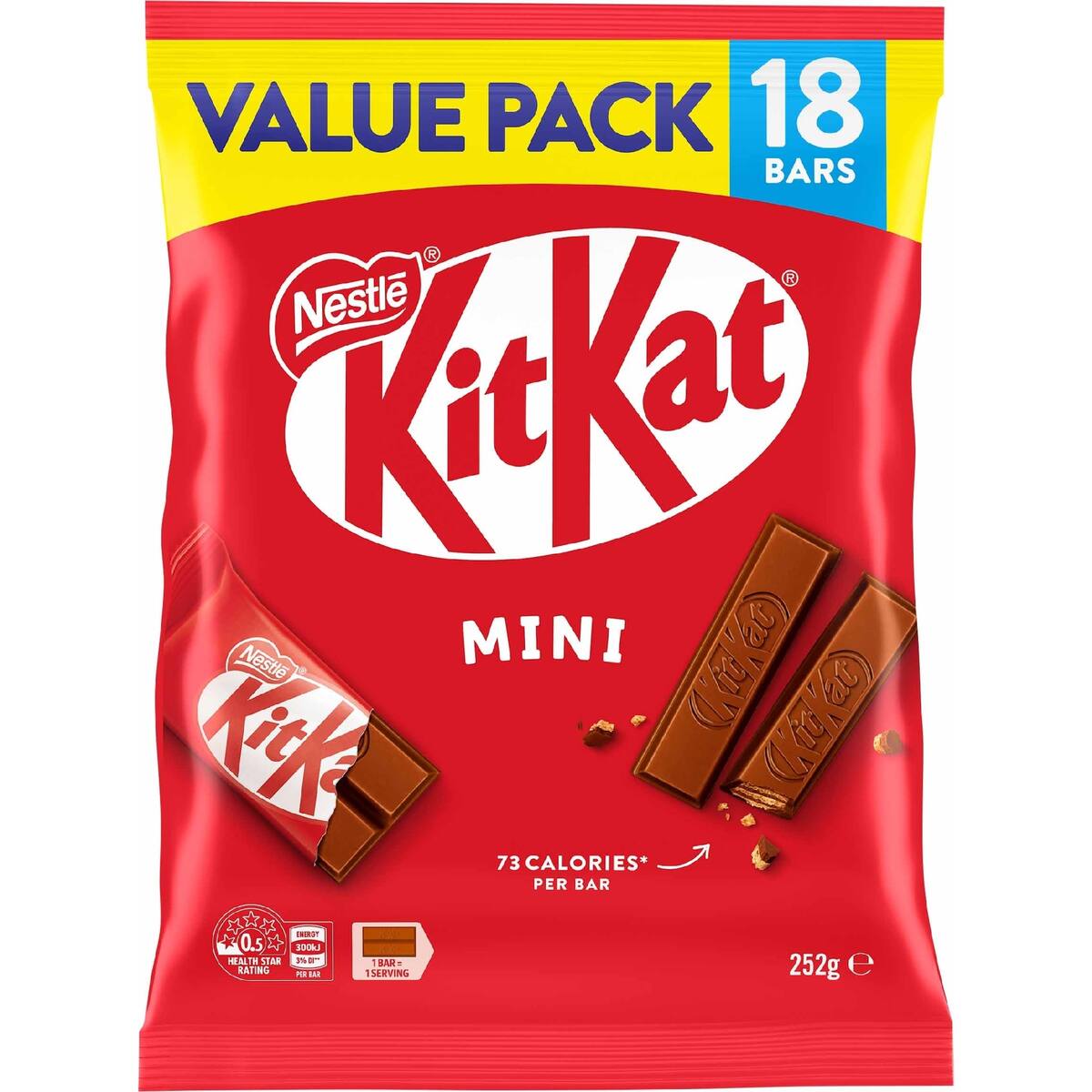 Kitkat Milk Chocolate Mini Bars 18 Pack