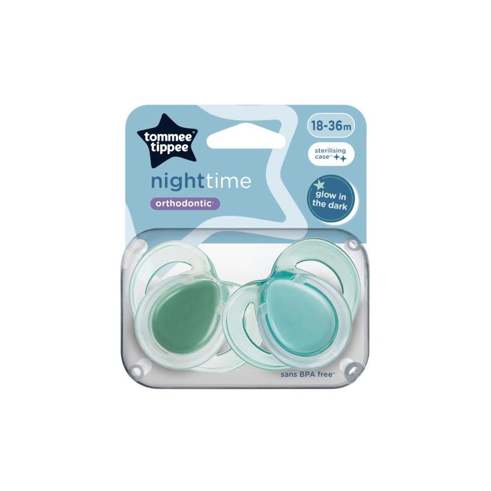 Tommee Tippee Night Time Baby Dummy 2 Pack 18-36m - 2 pack