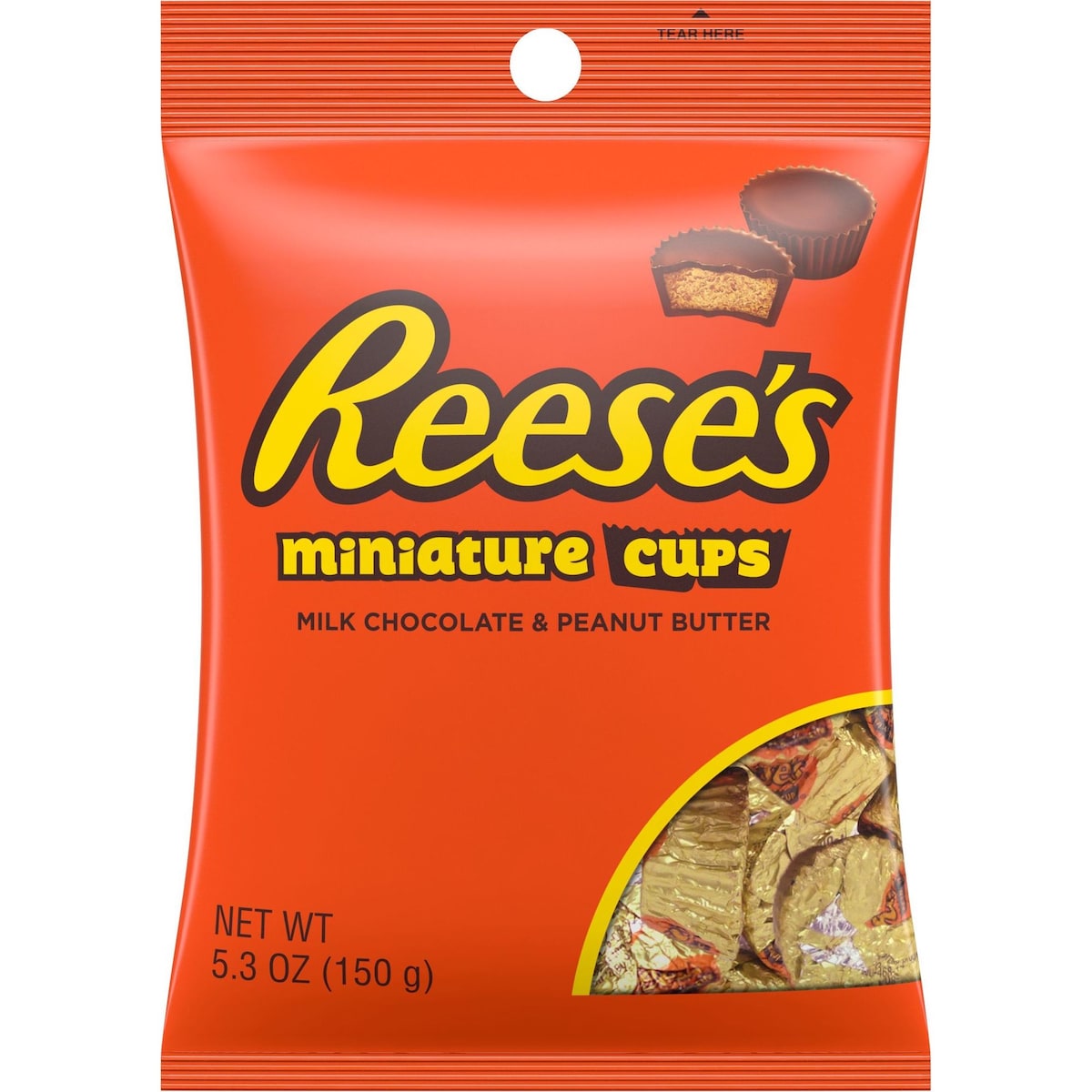 Reeses Peanut Butter Cups Miniatures Milk Chocolate 150g