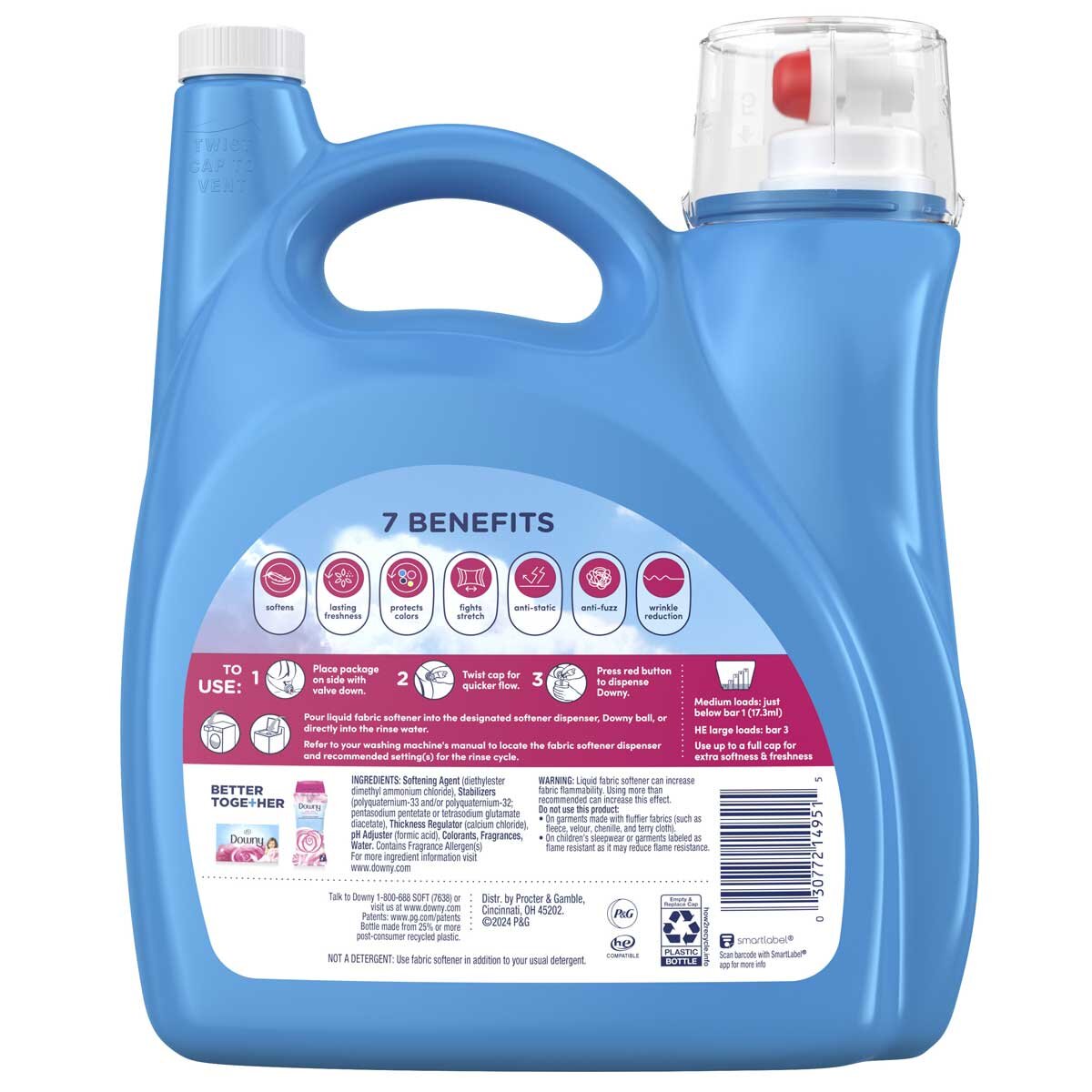 Downy Ultra Concentrated Fabric Softener April Fresh 4.45L