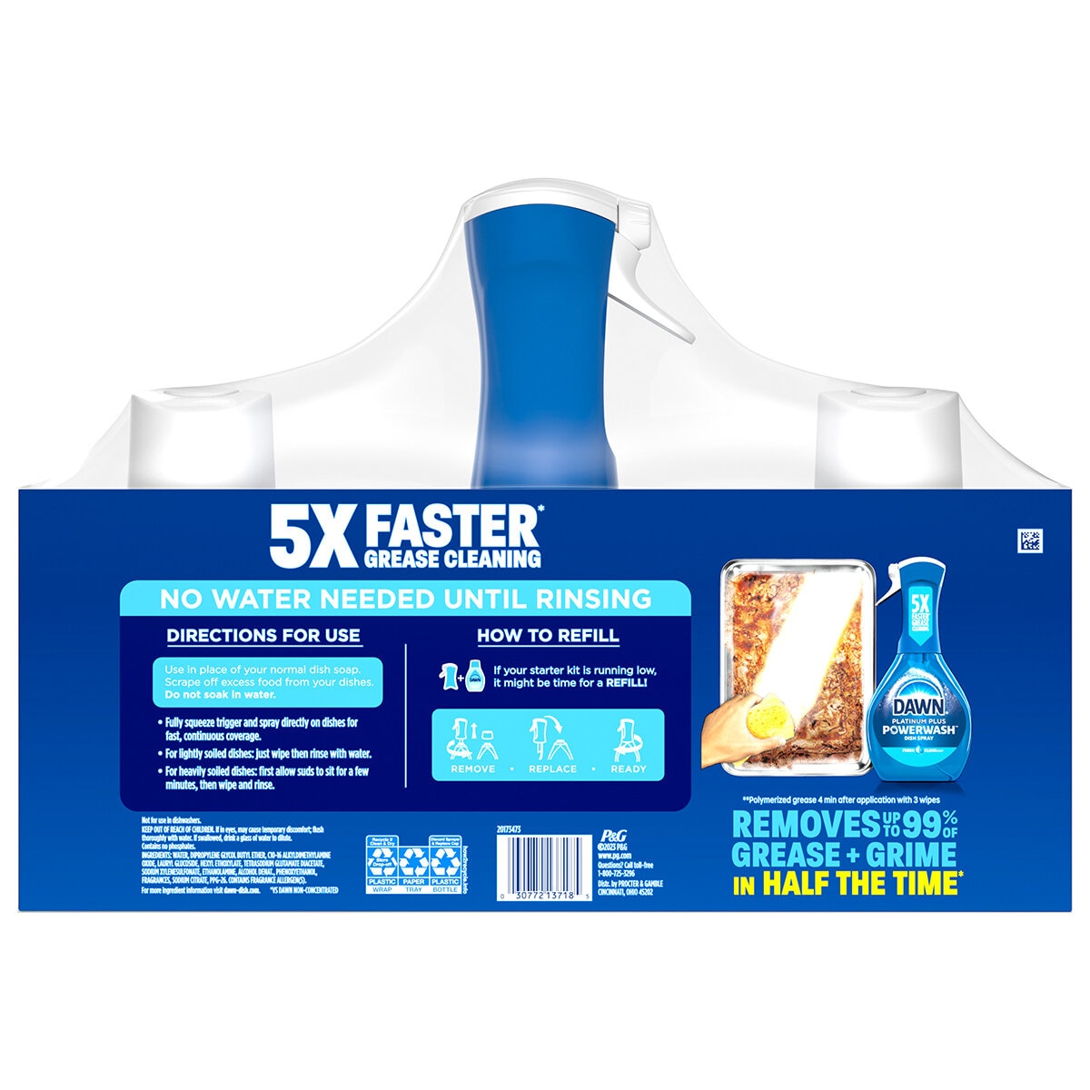 Dawn Platinum Plus Powerwash Dish Spray for Grease & Grime 3 Pack