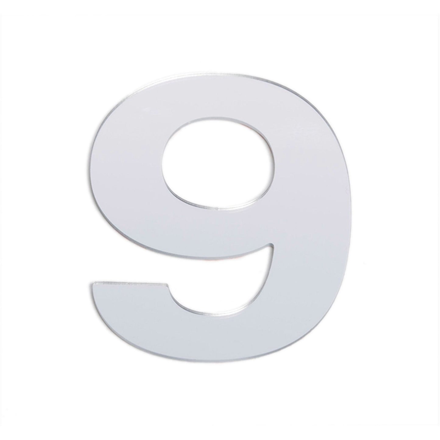 Sandleford Silver Self Adhesive House Number 9 - 25mm
