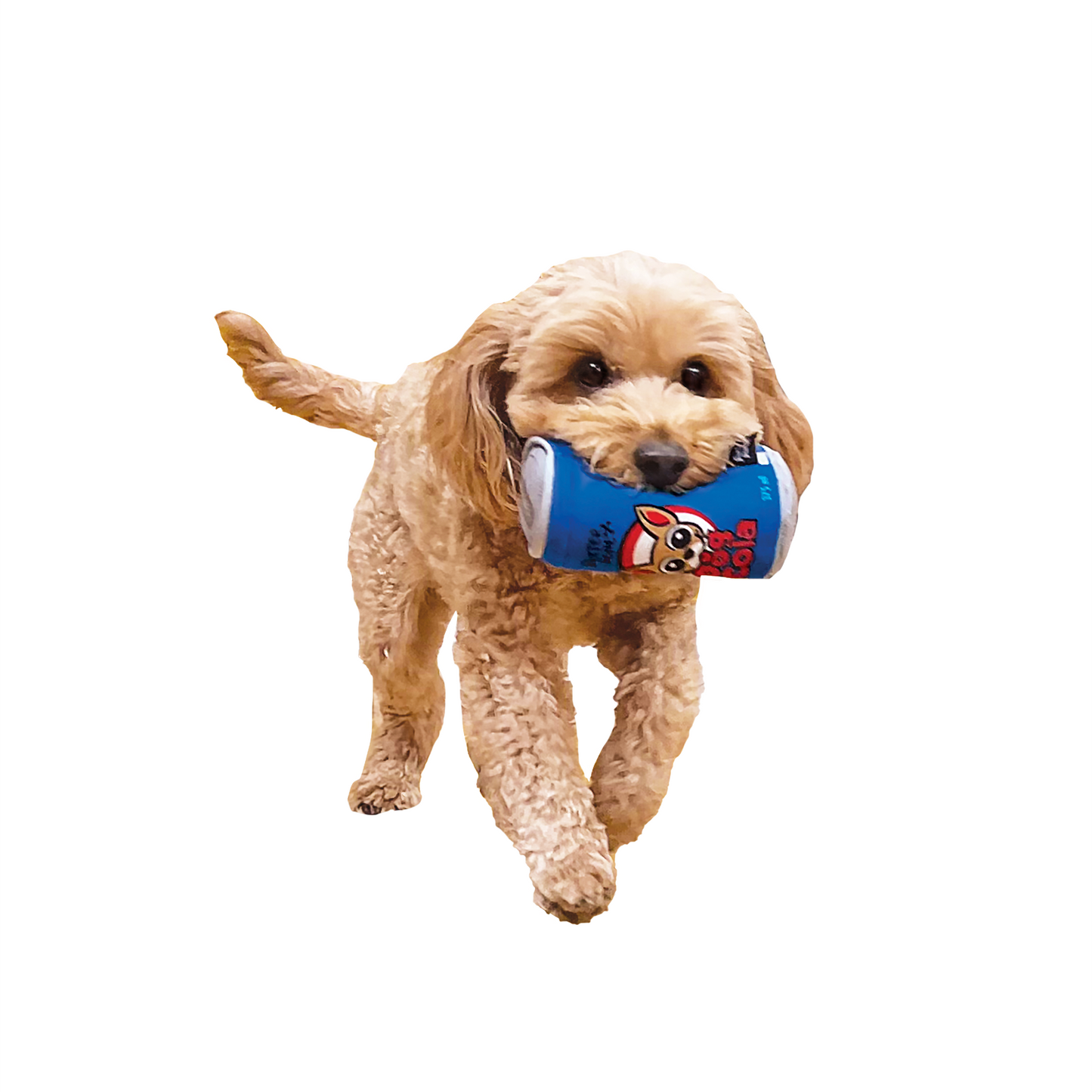 Baxter Bone Dog Cola Soda Can Plush Toy