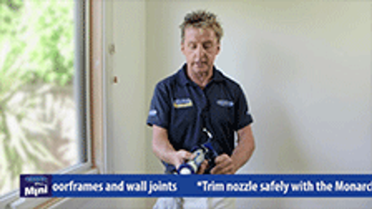 Monarch Mini Skeleton Caulking Gun - Compact Metal - Easy Access - Blue