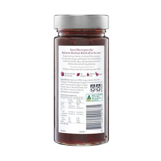 Beerenberg Balsamic Beetroot Relish - 280g