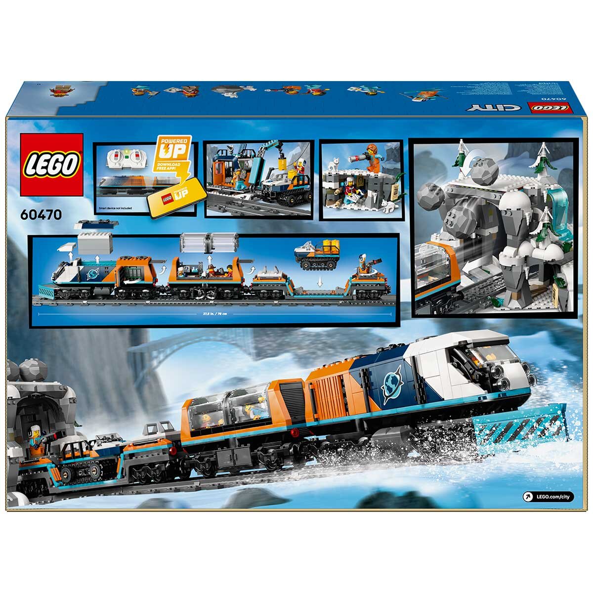 Lego City Explorers Arctic Polar Express Train Rc 60470 1517 Pieces
