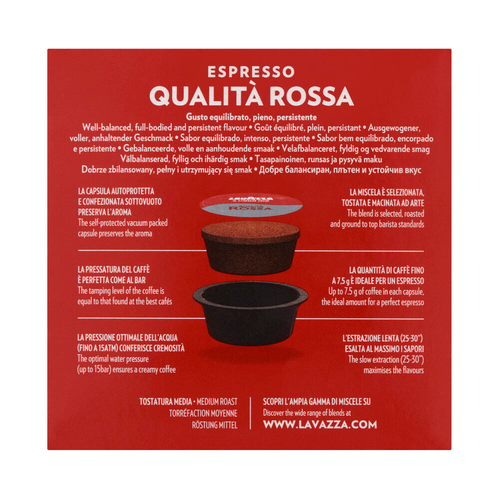 Lavazza Qualita Rossa A Modo Mio Coffee Pods - 16 pack