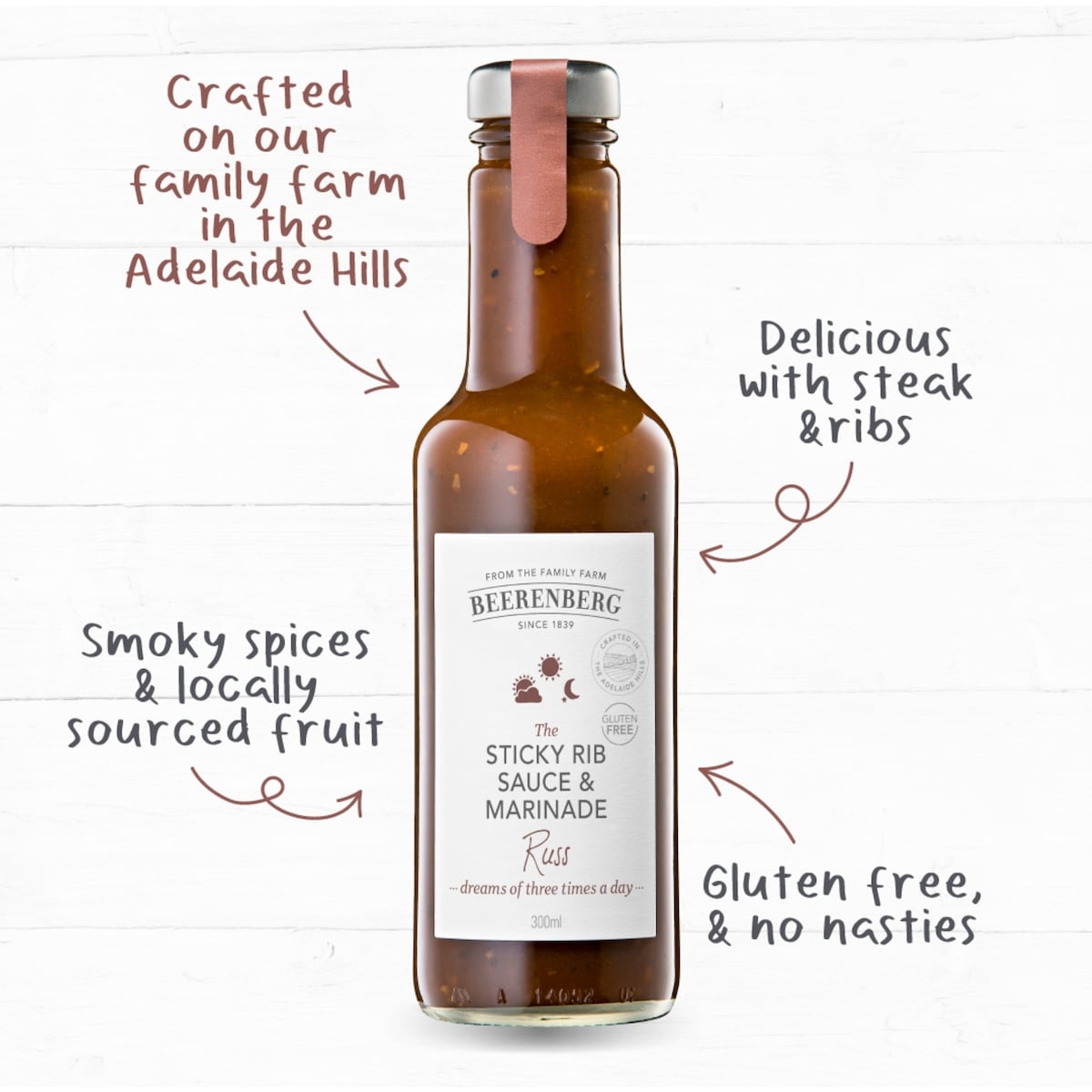 Beerenberg Sticky Rib Sauce 300ml