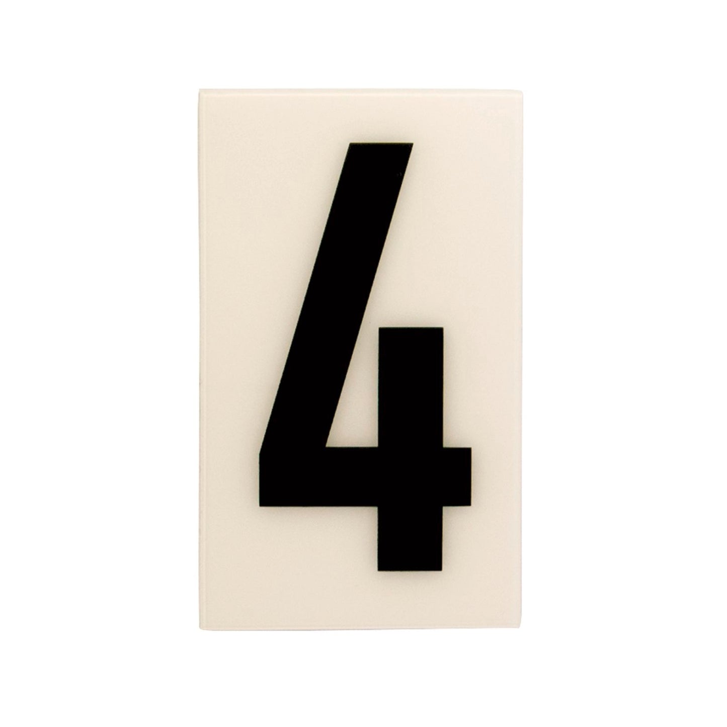 Sandleford Self Adhesive House Number 4 - 60mm - White
