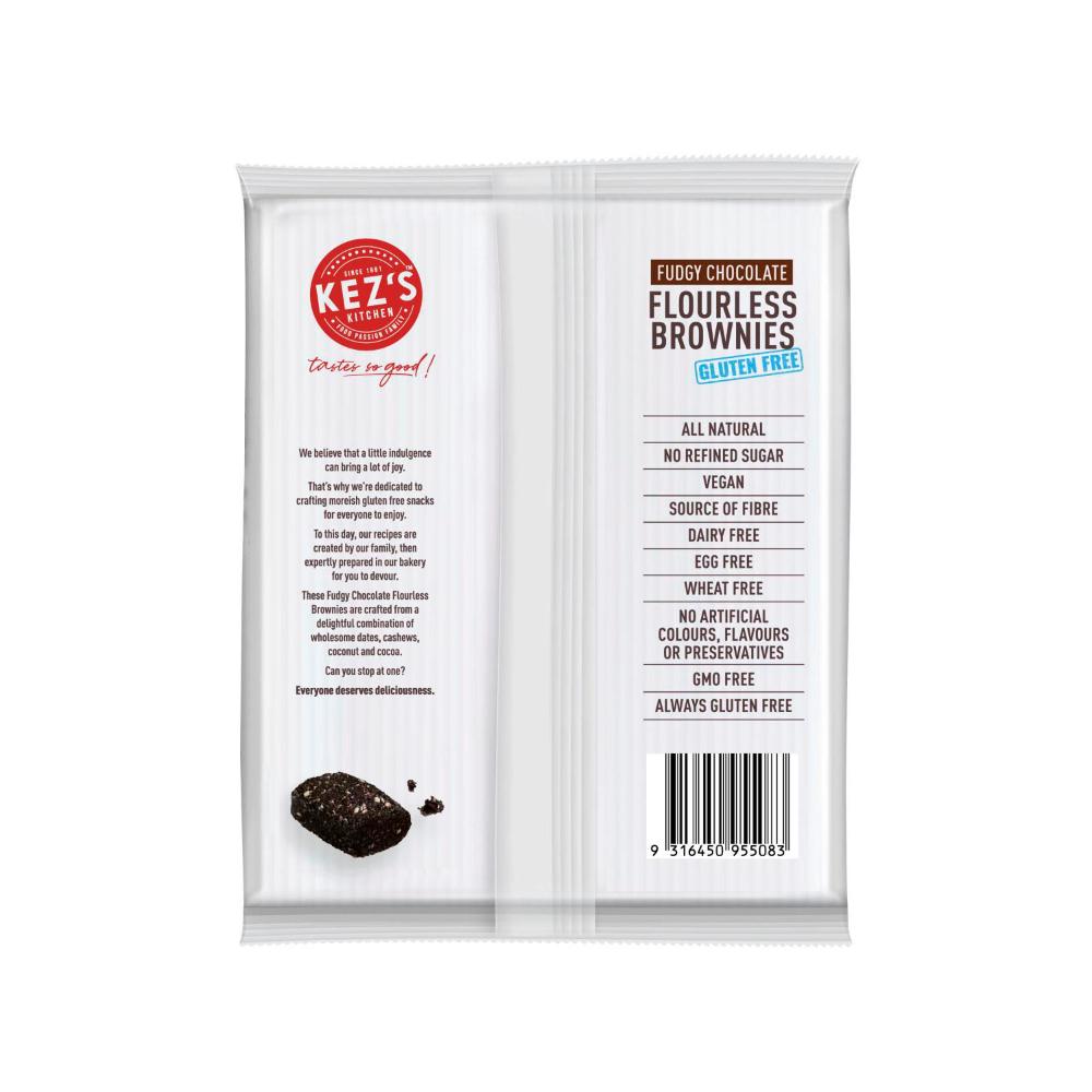 Kez's Kitchen Gluten Free Fudge Chocolate Flourless Brownies - 210g