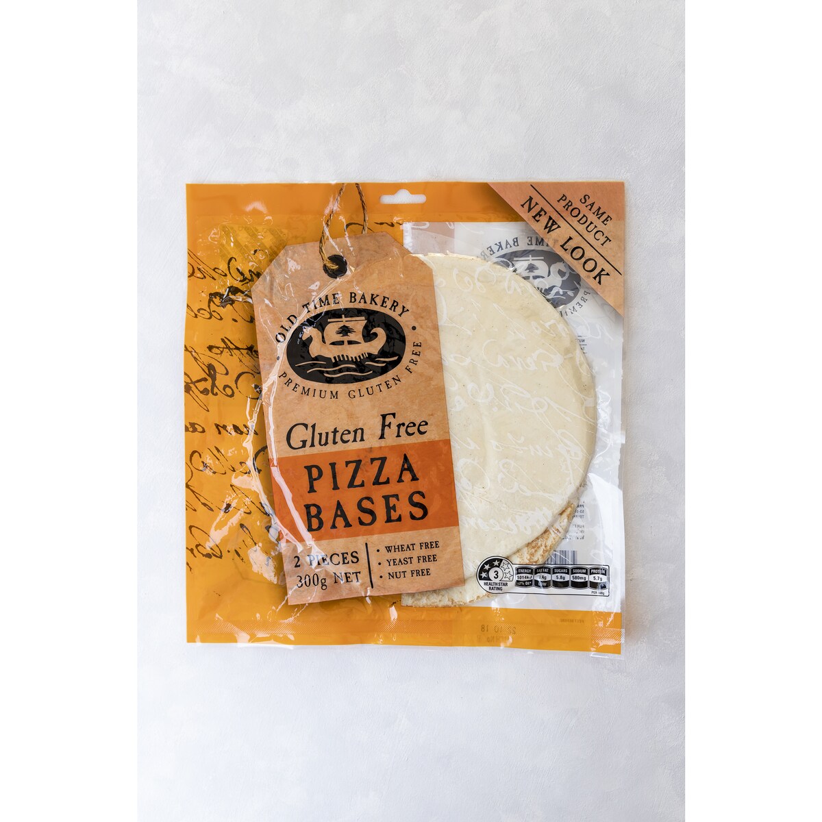 Old Time Bakery Pizza Bases Gluten Free 2 Pack