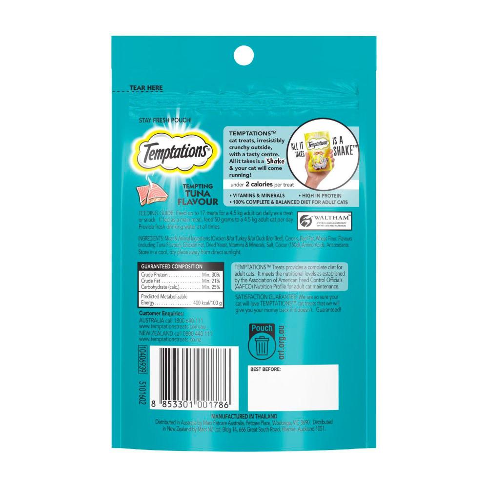 Temptations Tempting Tuna Flavour Cat Treats - 85g