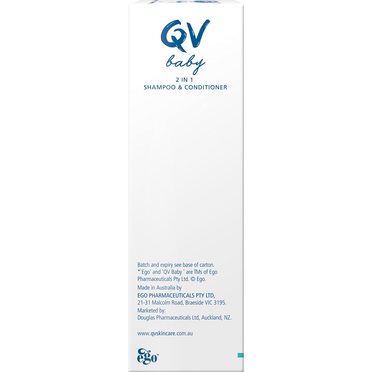 Qv Baby 2 In 1 Shampoo & Conditioner 200g