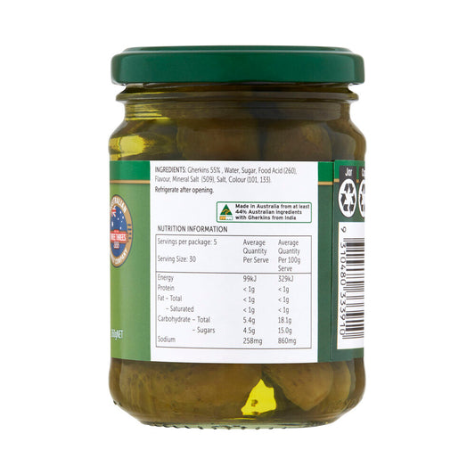 Three Threes Sweet Spiced Gherkins - 260g